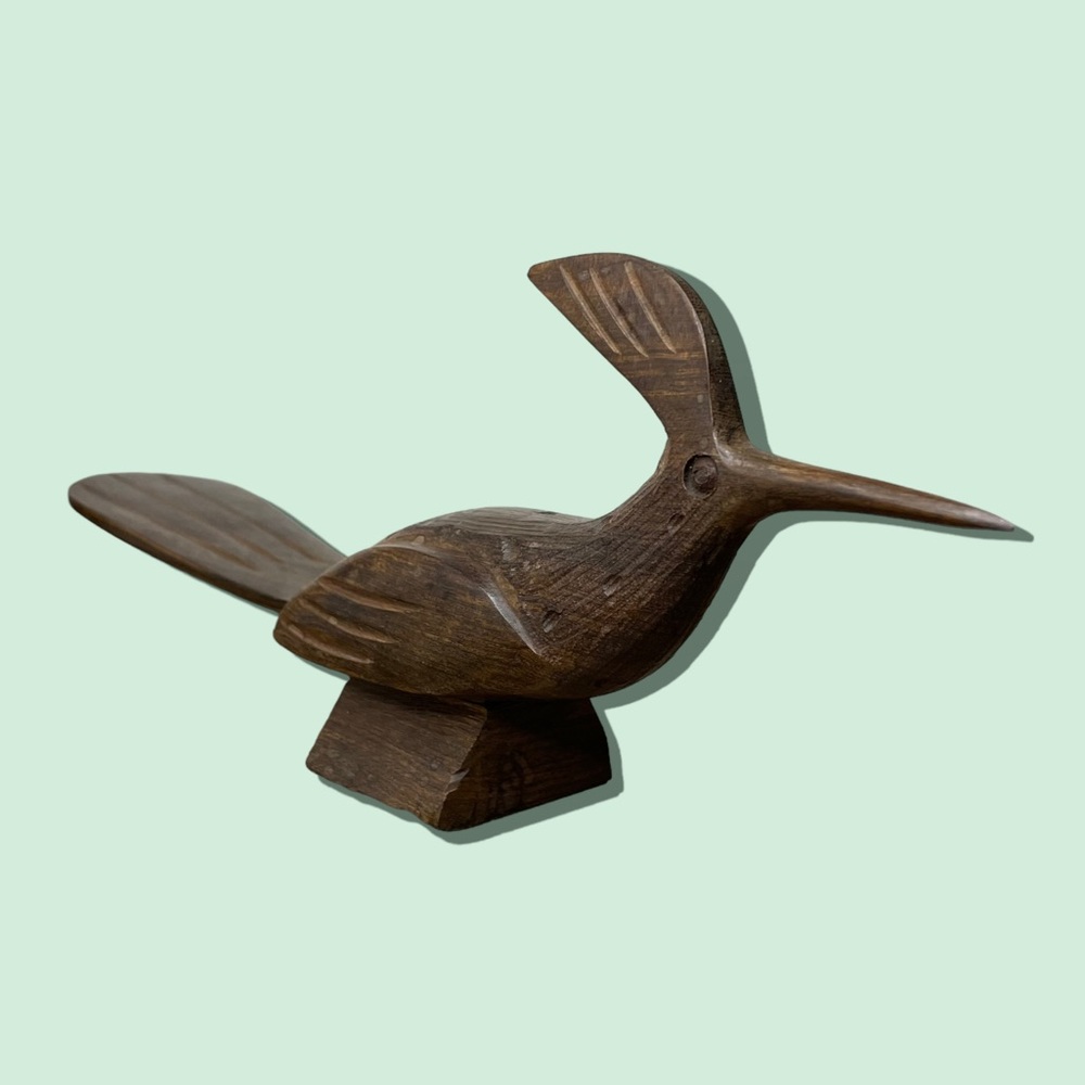 Roadrunner Wood Carving Decoration